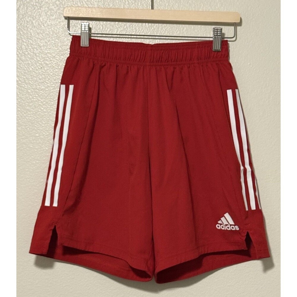 Adidas Mens CONDIVO 21 Shorts Primeblue Running Soccer Red Size Medium Sports